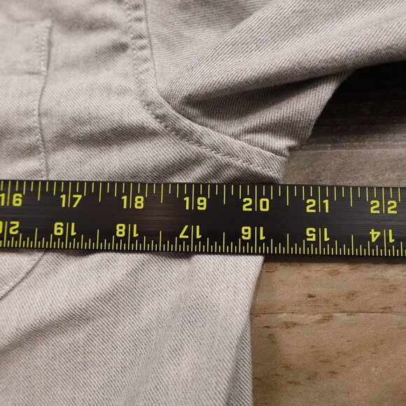 Eddie Bauer Classic Fit Button-Down Shirt Men’s Medium Gray Cotton Casual - Picture 6 of 12